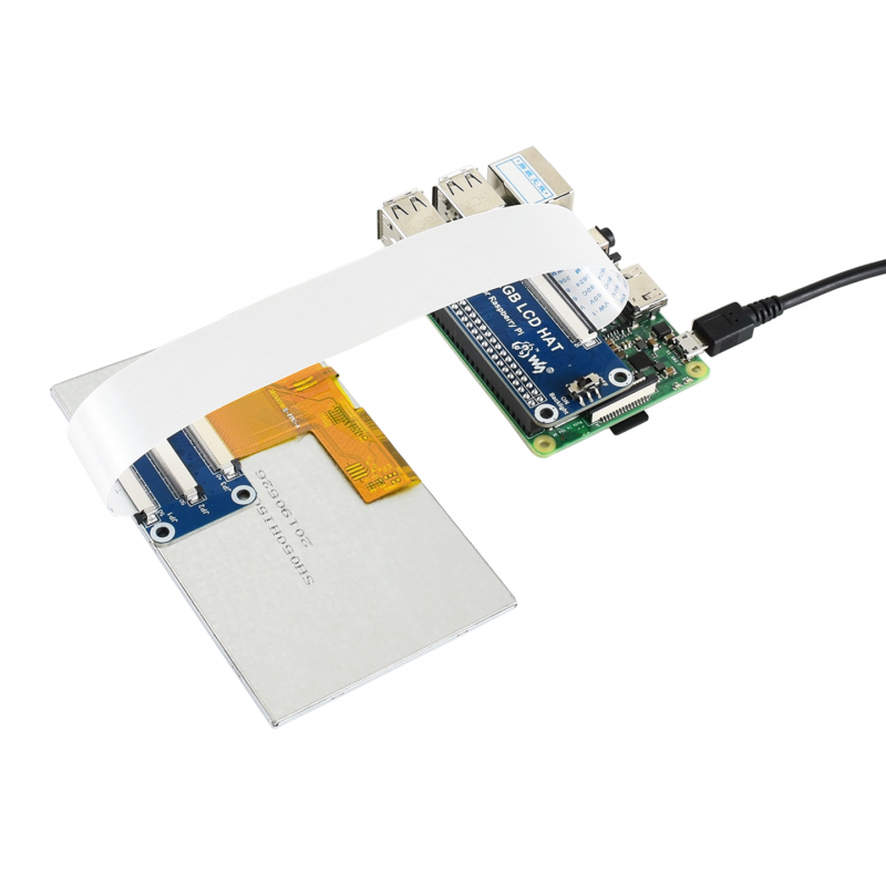 Wyświetlacz 5" 800x480 IPS z interfejsem DPI dla Raspberry Pi