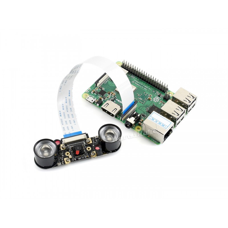 Kamera dla Raspberry Pi z oświetlaczami podczerwieni Night Vision