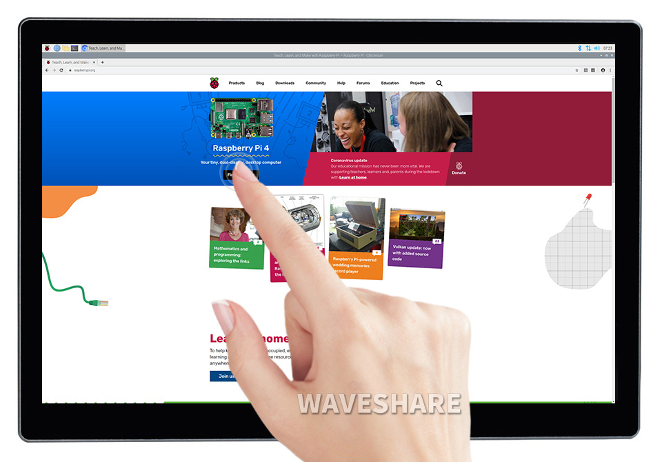 9 palců pro Raspberry Pi