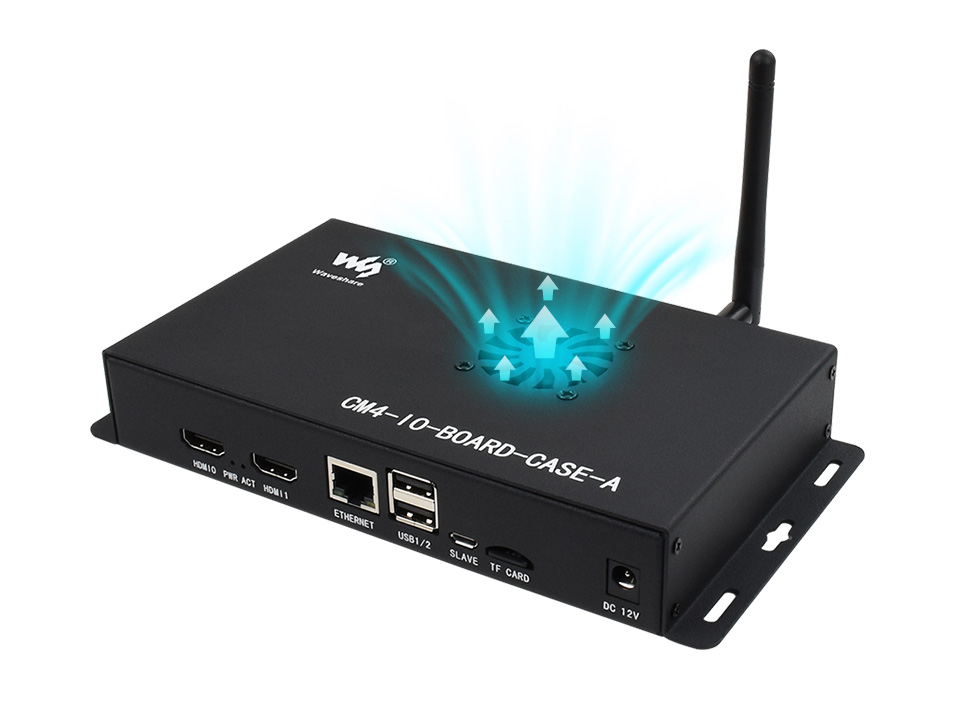 Metalowa obudowa przeznaczona do płytki bazowej Raspberry Pi CM4