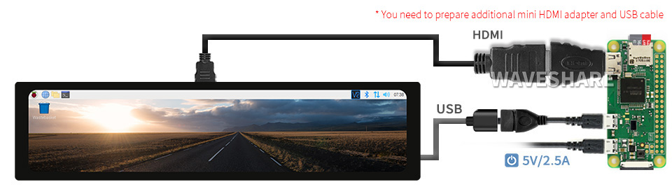 11,9palcový LCD displej, kapacitní dotykový, 320x1480, panel z tvrzeného skla