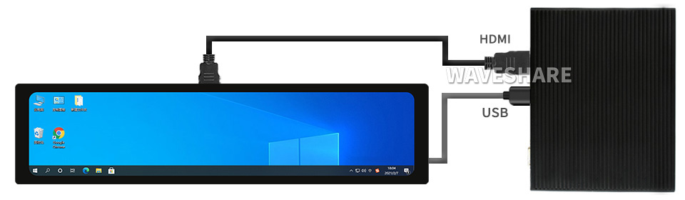 11,9palcový LCD displej, kapacitní dotykový, 320x1480, panel z tvrzeného skla
