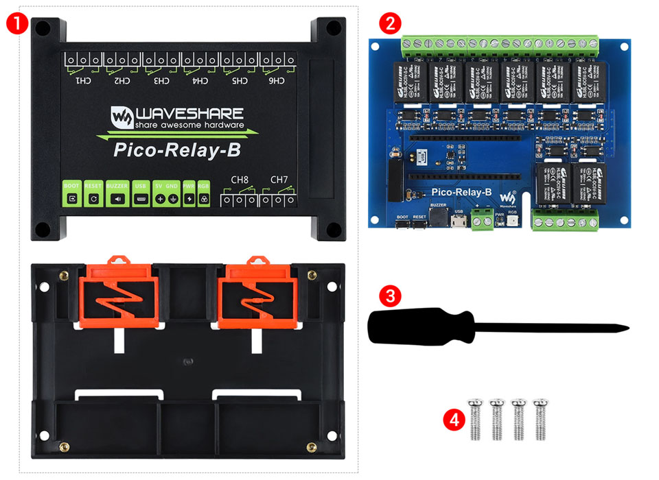 16-kanałowy moduł przekaźnikowy RS485 Modbus RTU