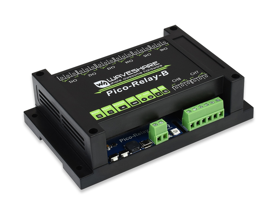 Moduł przekaźnikowy 8-kanałowy dla Raspberry Pi Pico