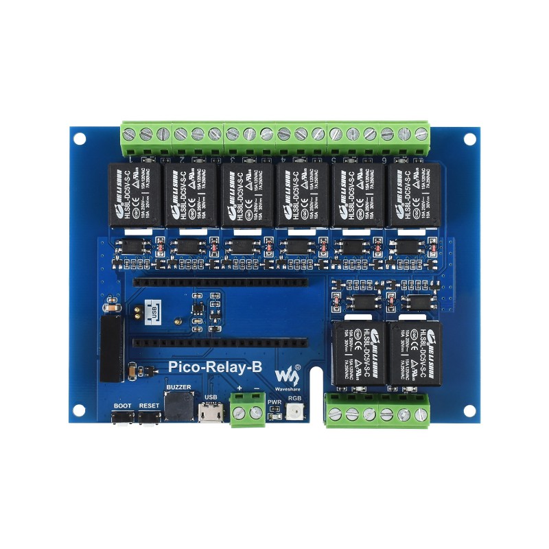 Moduł przekaźnikowy 8-kanałowy dla Raspberry Pi Pico