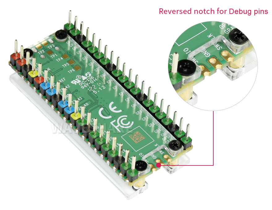 Przezroczysta akrylowa obudowa ochronna dla Raspberry Pi Pico