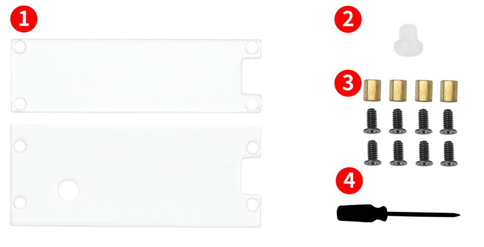 Przezroczysta akrylowa obudowa ochronna dla Raspberry Pi Pico