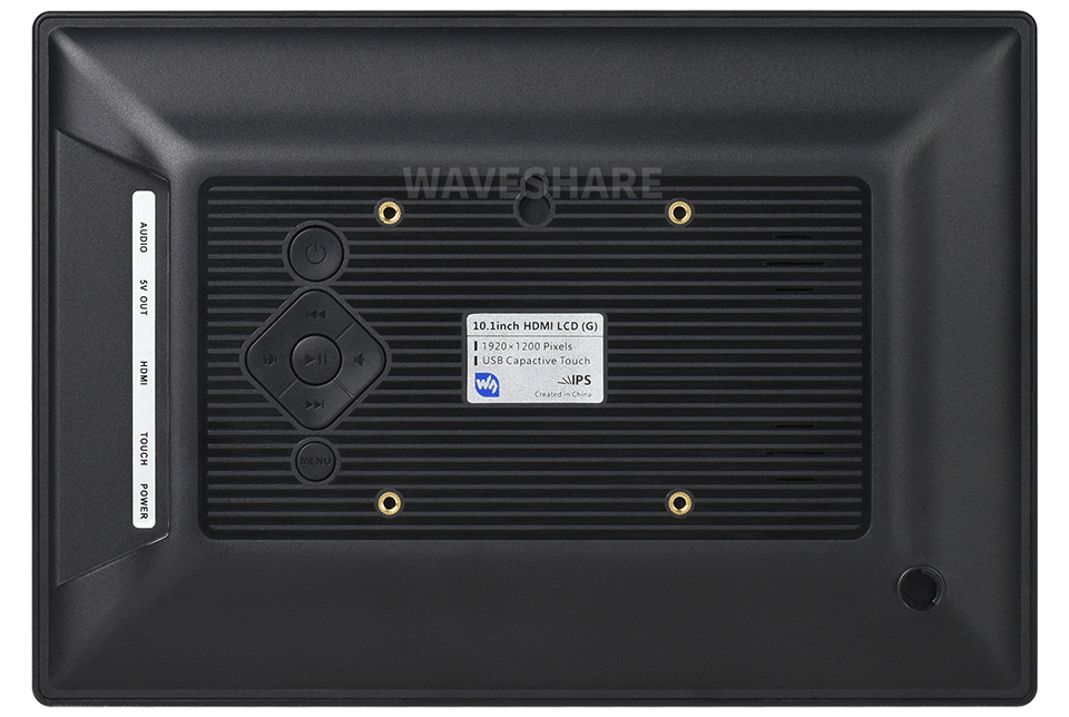 10,1palcový LCD displej, kapacitní dotykový, 1920x1200, panel z tvrzeného skla, v ochranném pouzdře