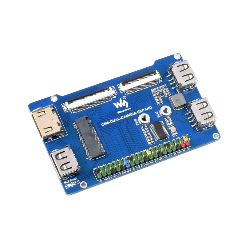 Moduł kamery dwuokularowej dla modułu Raspberry Pi CM4 z ekspander interfejsu
