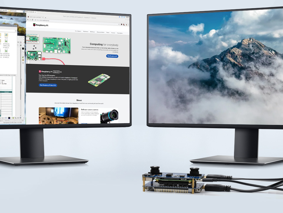 Moduł kamery dwuokularowej dla modułu Raspberry Pi CM4 z ekspander interfejsu 