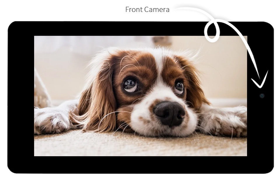 7palcový kapacitní dotykový displej pro Raspberry Pi,DSI, 800×480 s vestavěnou 5MP kamerou