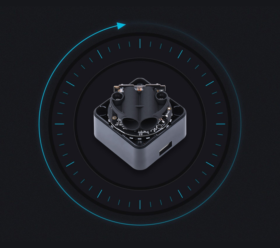 DTOF LD19 všesměrový 360° laserový radar využívající technologii ToF, dosah 12 m