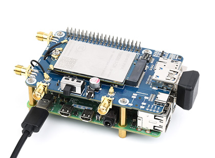 Moduł 3G/4G/5G RM502Q-AE z obudową, obsługa GPS, Glonass, Galileo dla Raspberry Pi 
