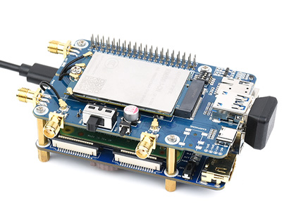 Moduł 3G/4G/5G RM502Q-AE z obudową, obsługa GPS, Glonass, Galileo dla Raspberry Pi 