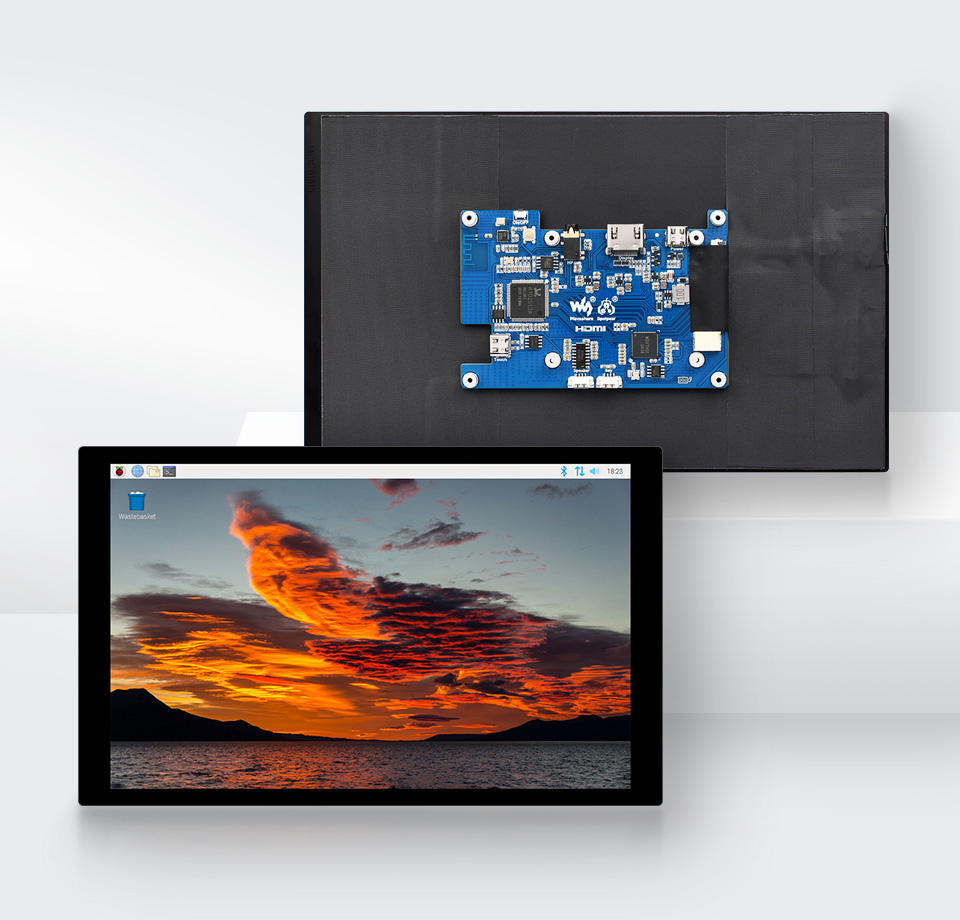 Pojemnościowy 10,1-calowy wyświetlacz 1280 x 800 z interfejsem HDMI i ekranem IPS dla Raspberry Pi, PC, JetSon