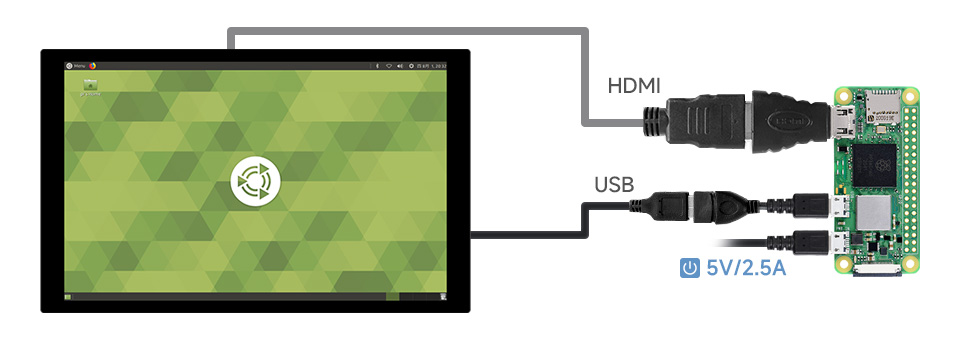Pojemnościowy 10,1-calowy wyświetlacz 1280 x 800 z interfejsem HDMI i ekranem IPS dla Raspberry Pi, PC, JetSon