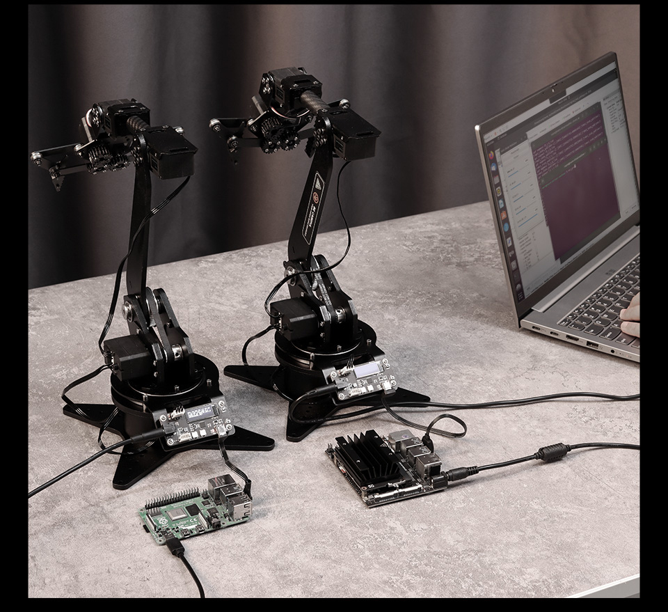 Ramie robota o 5 stopniach swobody, ESP32, WiFi