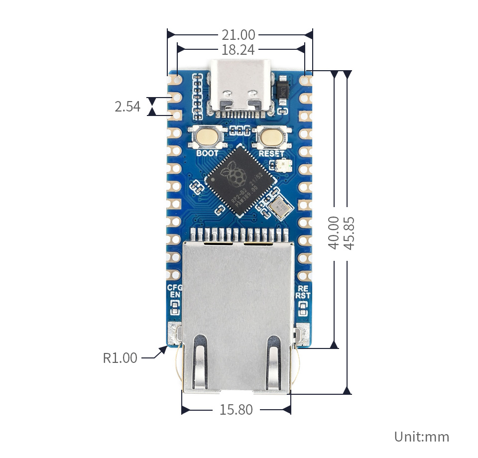 RP2040 Ethernet Modul