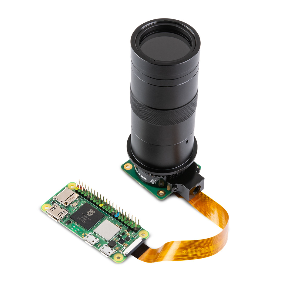 Industrial 100X Microscope Lens for Raspberry Pi HQ