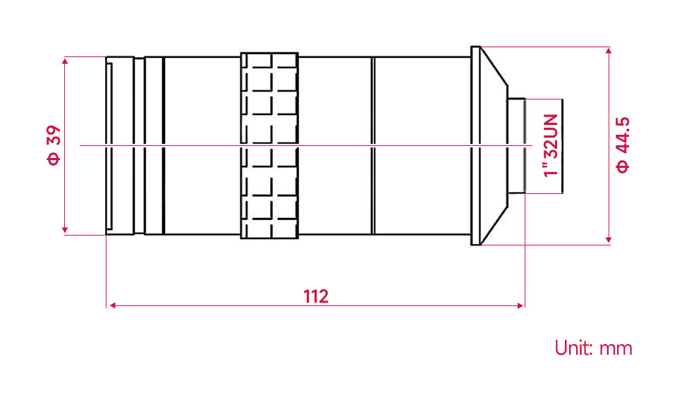 Industrial 100X Microscope Lens for Raspberry Pi HQ