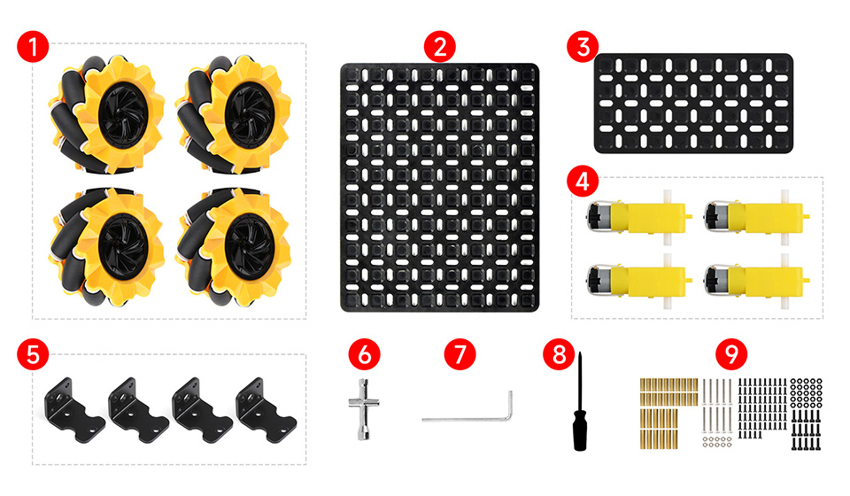 Mobiles Roboter-Chassis der Robot-Chassis-S-Serie für Raspberry Pi, Jetson Nano