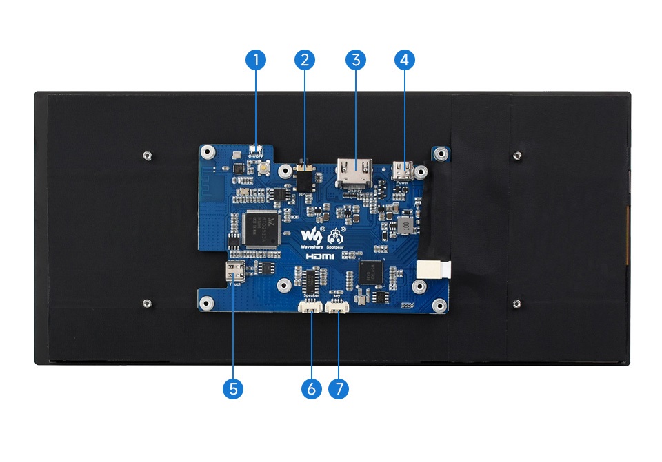 10,4-Zoll-1600-x-720-HP-CAPQLED-kapazitiver Bildschirm für Raspberry Pi, PC, Jatson