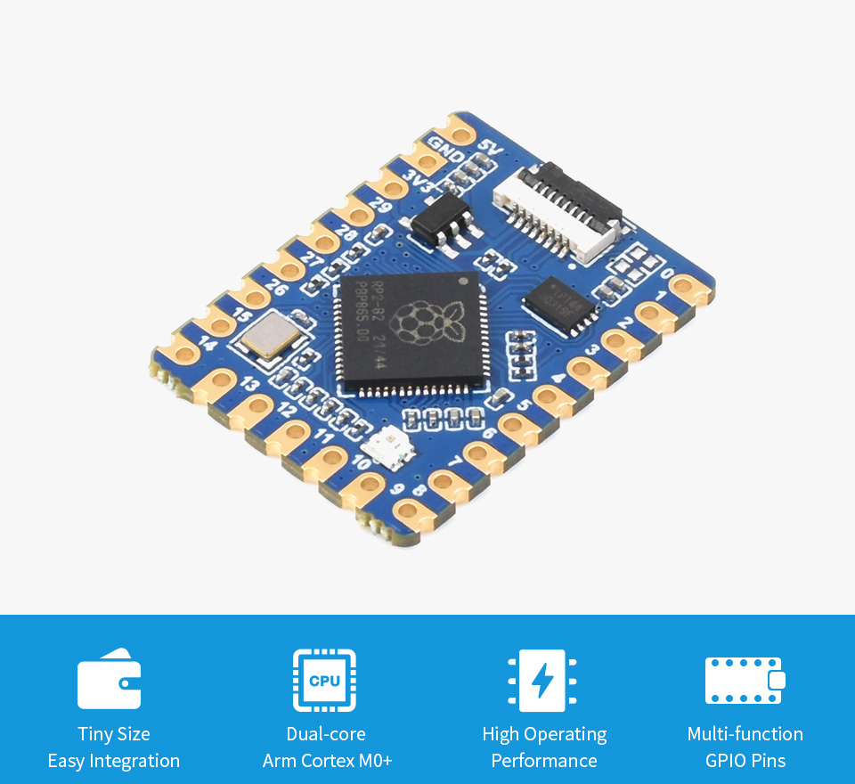 Entwicklungsboard RP2040-Tiny