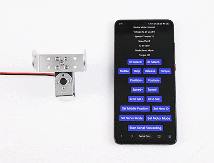 Silnik serwo ST3020 z magistralą szeregową, 25kg.cm, 60 RPM, z enkoderem magnetycznym 360°