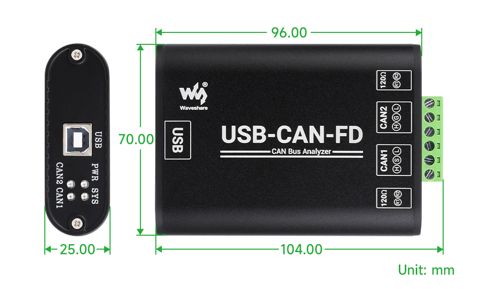 Przemysłowy adapter dwukanałowy USB-CAN FD - interfejs i analizator danych