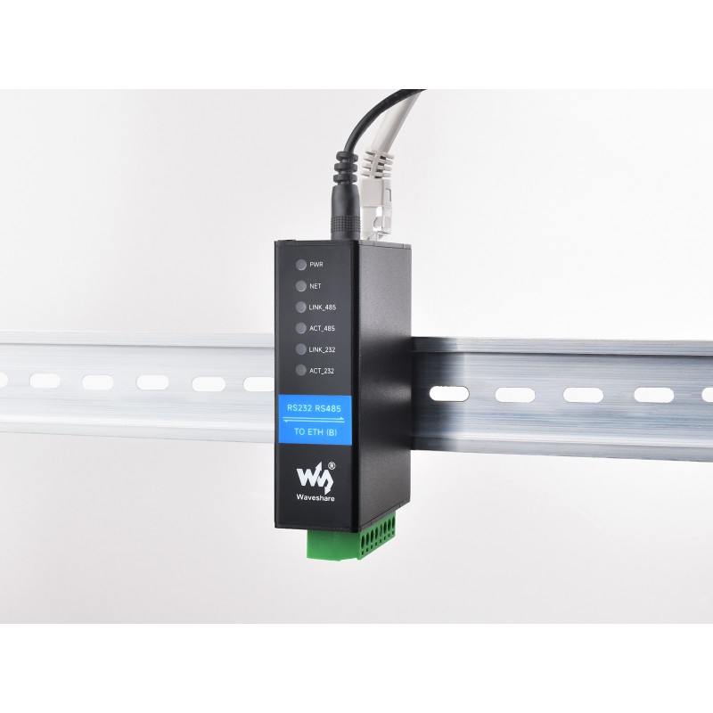 Serwer szeregowy RS232/485/422 z obsługą dwóch portów Ethernet