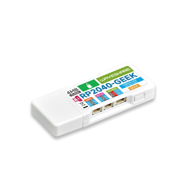Płyta rozwojowa RP2040-GEEK USB-A z 1.14cal wyświetlaczem 65K kolorów