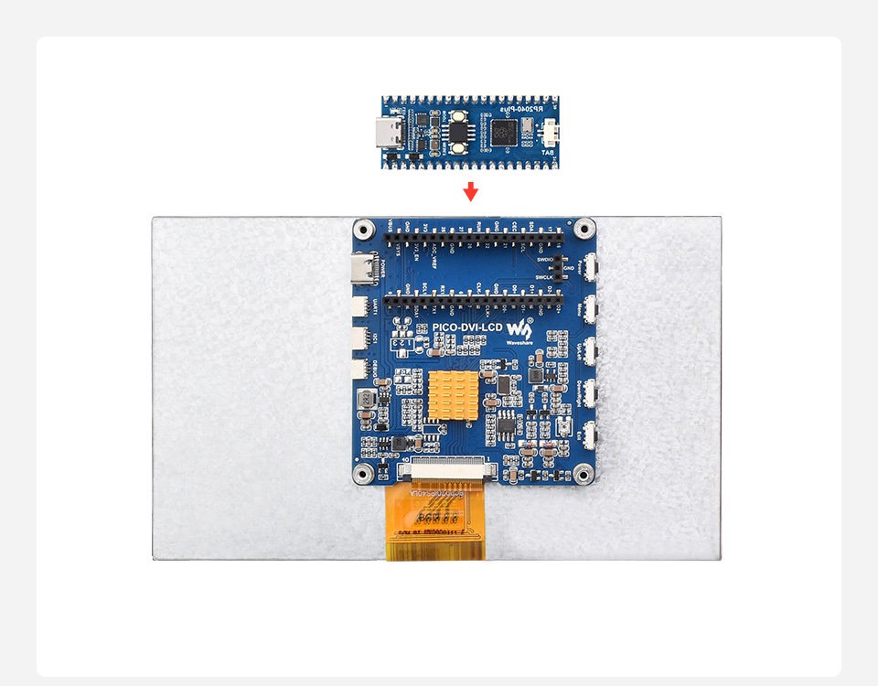 7-inch DVI 1024x600 IPS Display for Raspberry Pi
