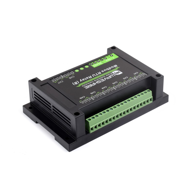 Moduł z 8 przekaźnikami sterowany RS485 Modbus RTU