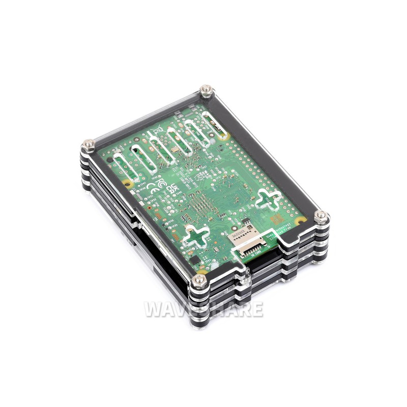 Przezroczysta obudowa akrylowa dla Raspberry Pi 5