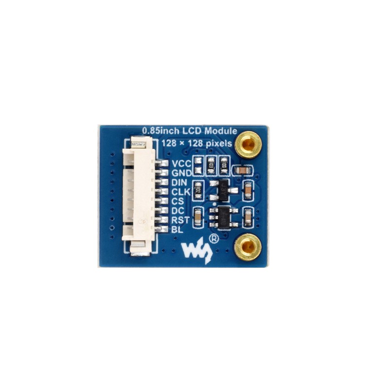 0.85 calowy moduł wyświetlacza LCD, IPS, 128x128, interfejs SPI, 65K kolorów dla Raspberry Pi, Arduino, STM32, ESP32, RP2040, Jetson