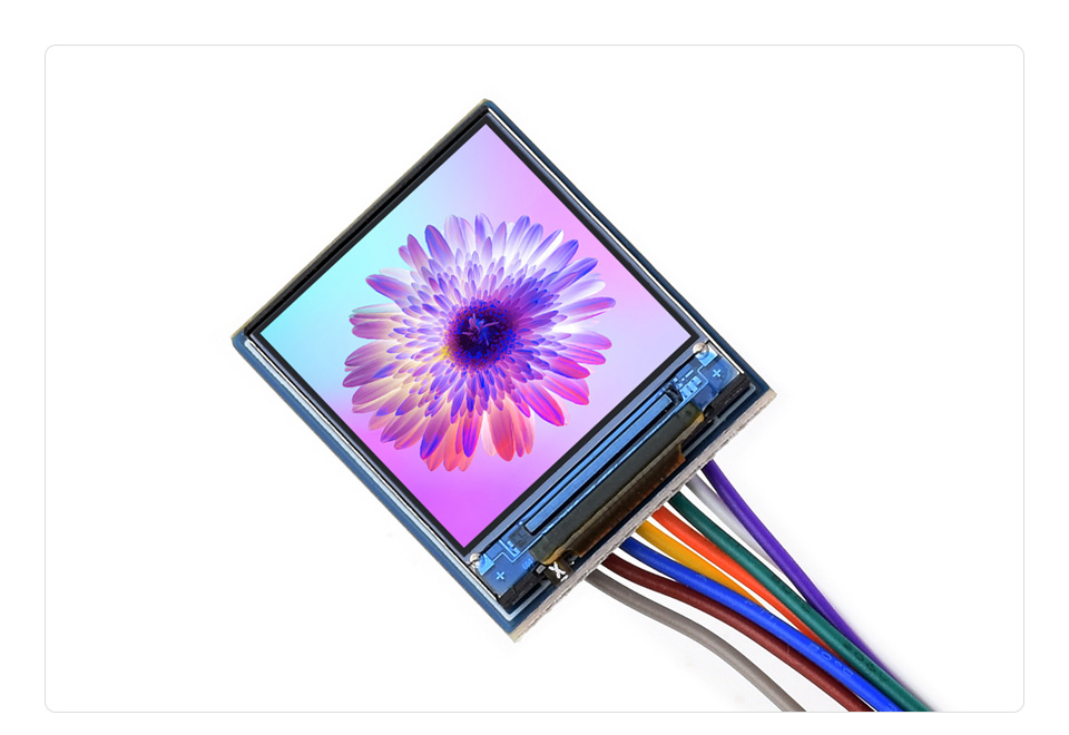 0.85 calowy moduł wyświetlacza LCD, IPS, 128x128, interfejs SPI, 65K kolorów dla Raspberry Pi, Arduino, STM32, ESP32, RP2040, Jetson