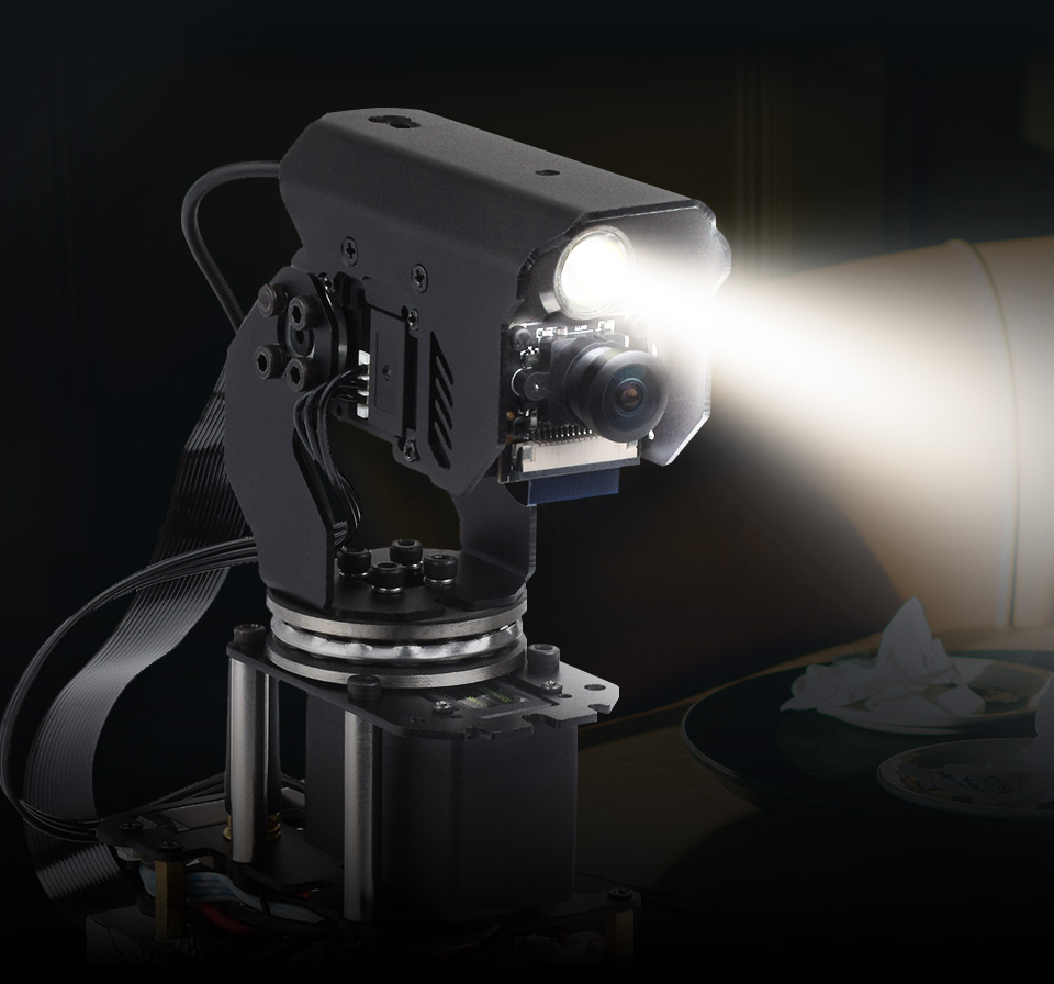 Kameramodul mit Zweiachs-Drehmechanismus für Raspberry Pi