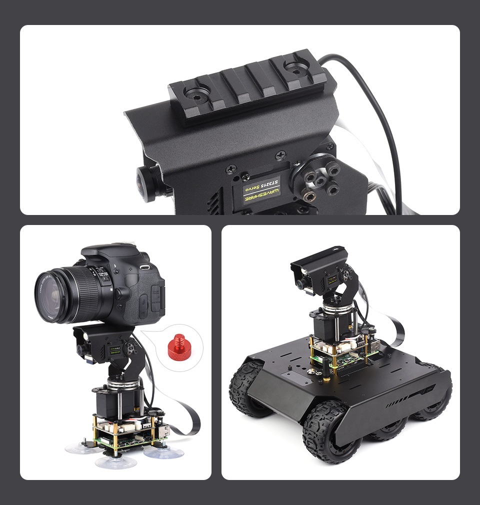 Kameramodul mit Zweiachs-Drehmechanismus für Raspberry Pi