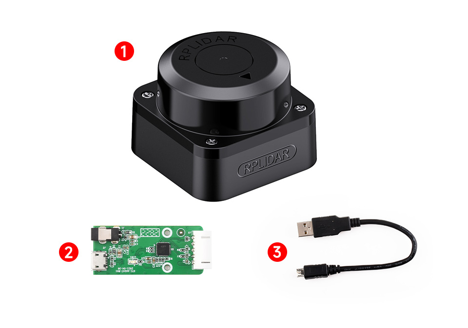 RPLIDAR C1 Laser Triangulation Radar, 12m Range
