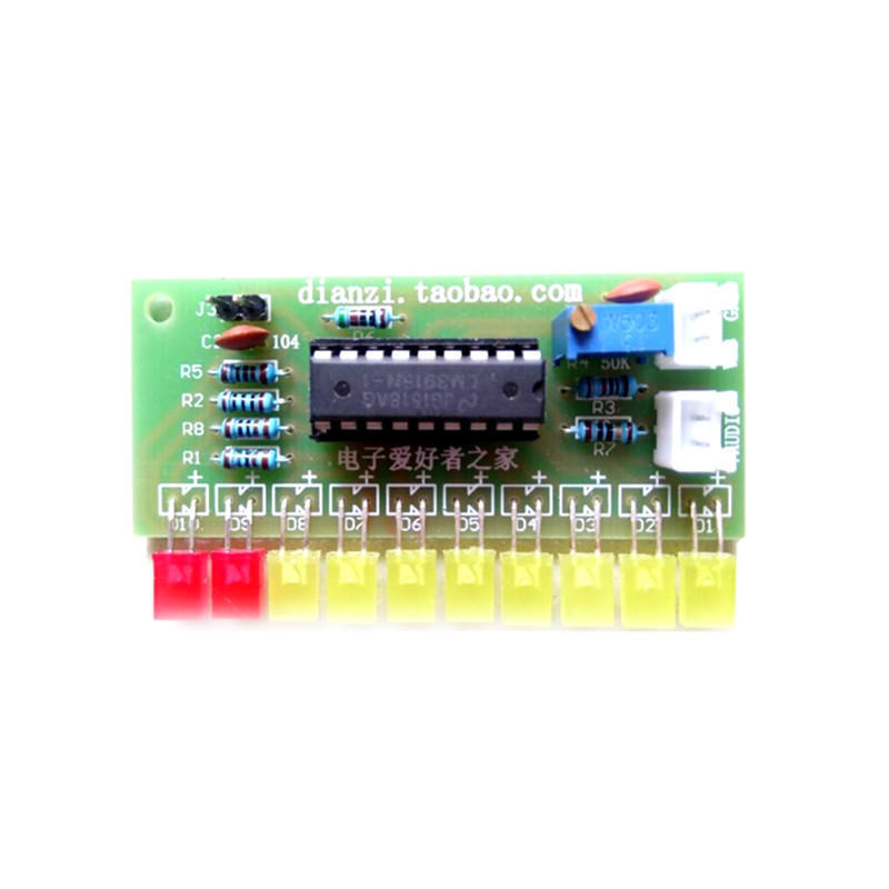 Wskaźnik wysterowania audio 10 LED DIY