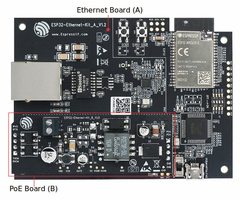 ESP32-Ethernet-Kit-A V1.2 PoE