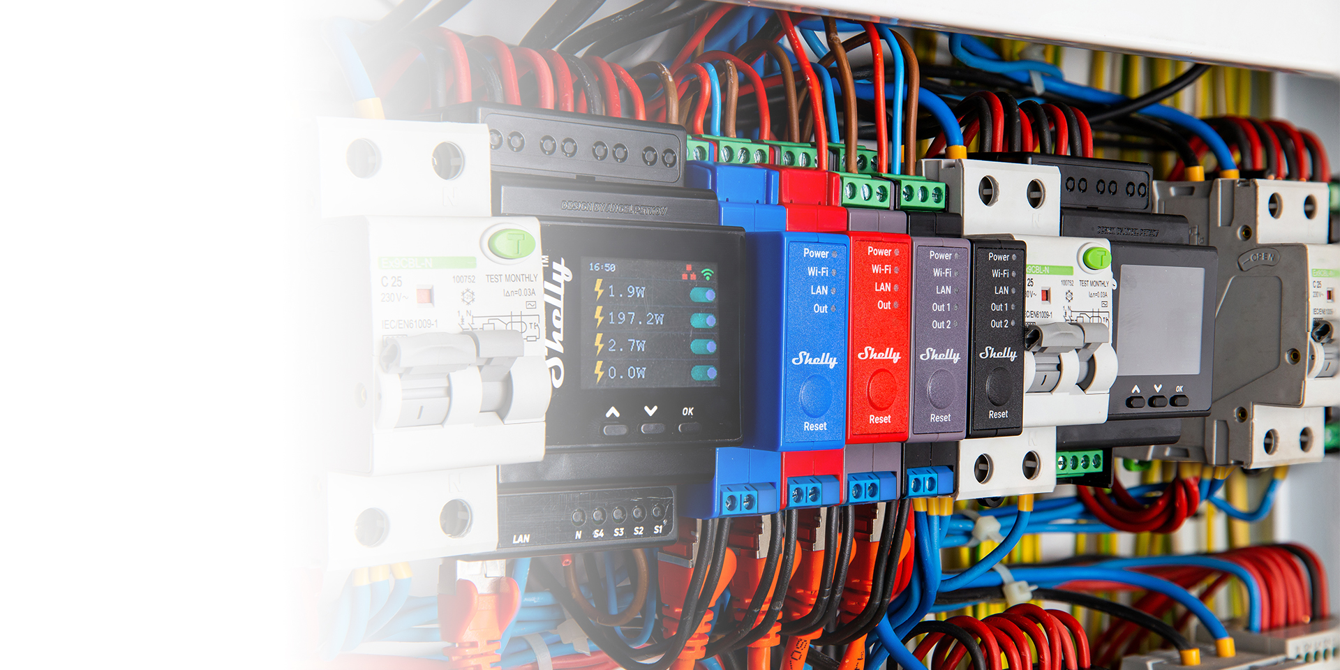 Shelly Pro 1 - jednokanálové inteligentní relé WiFi/LAN/BL 