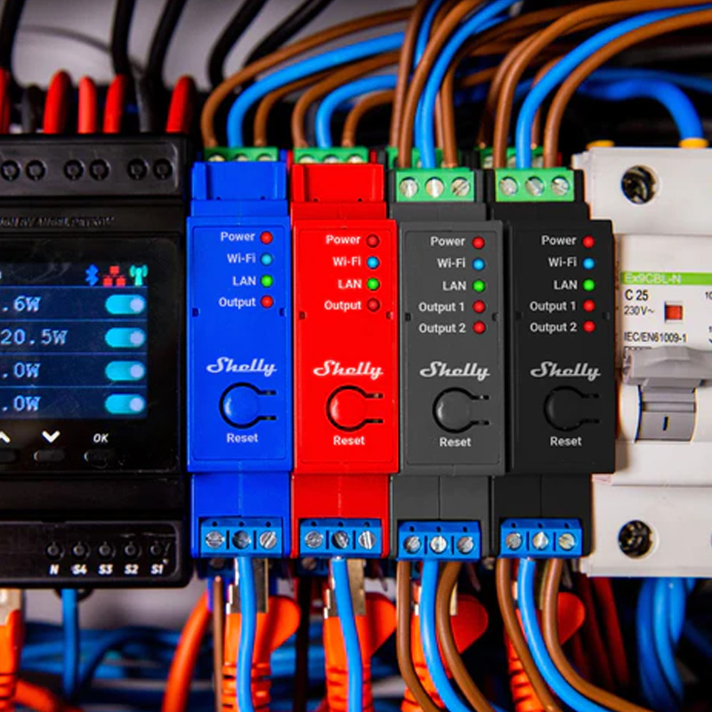 Shelly Pro 1PM - jednokanałowy inteligentny przekaźnik WiFi/LAN/BL z pomiarem mocy