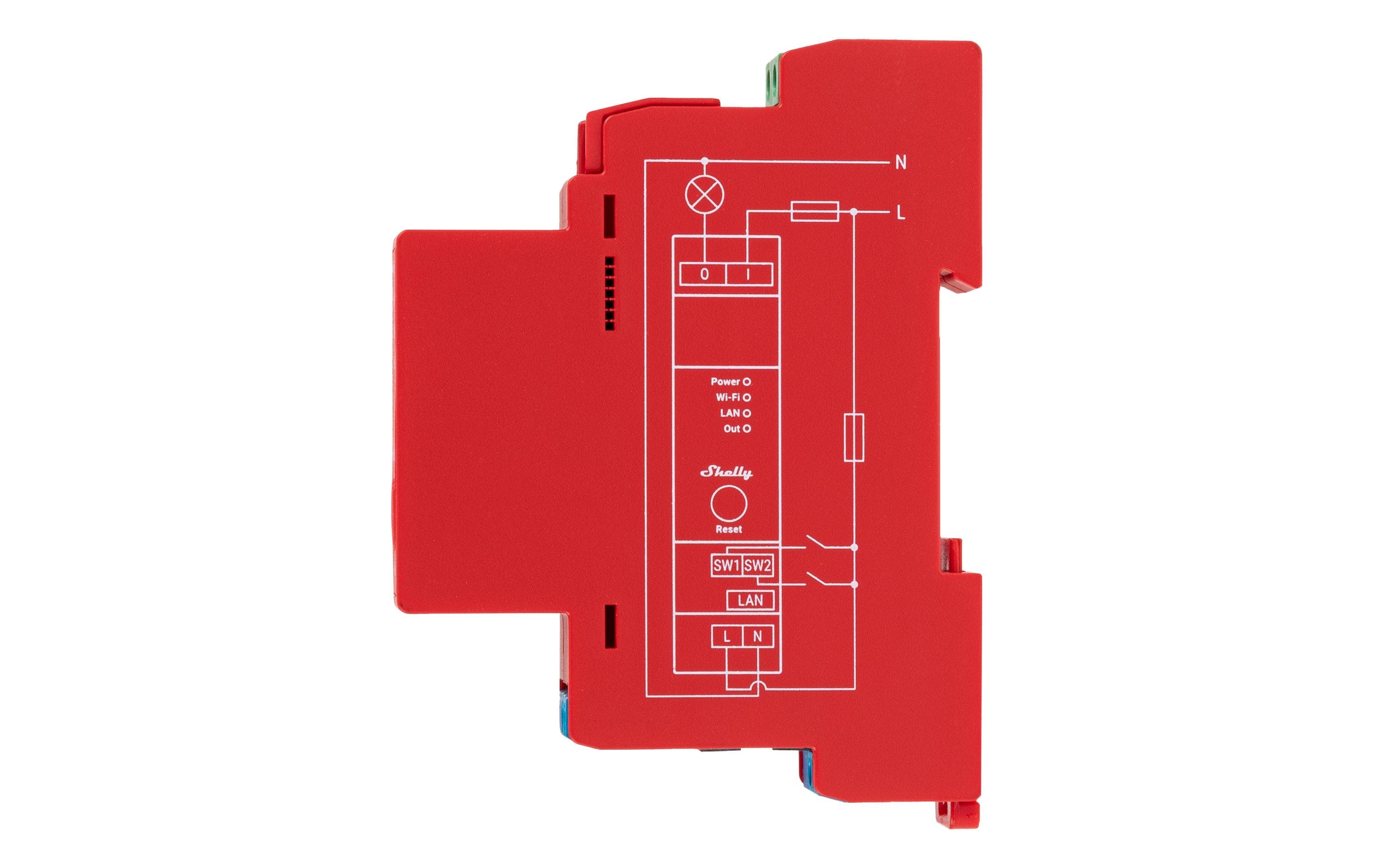 Shelly Pro 1PM - jednokanałowy inteligentny przekaźnik WiFi/LAN/BL z pomiarem mocy 