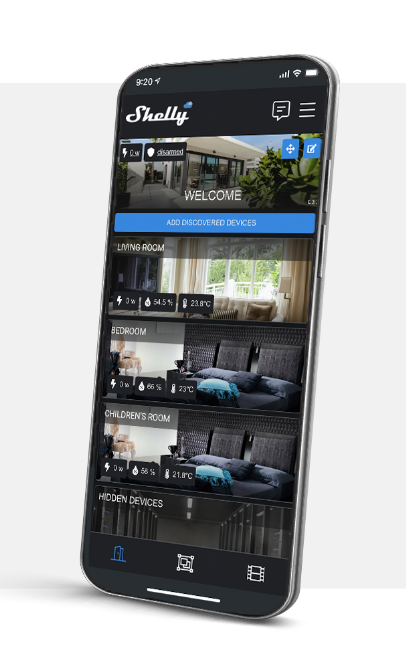 Shelly Pro 2 - dvoukanálové inteligentní relé WiFi/LAN/BL