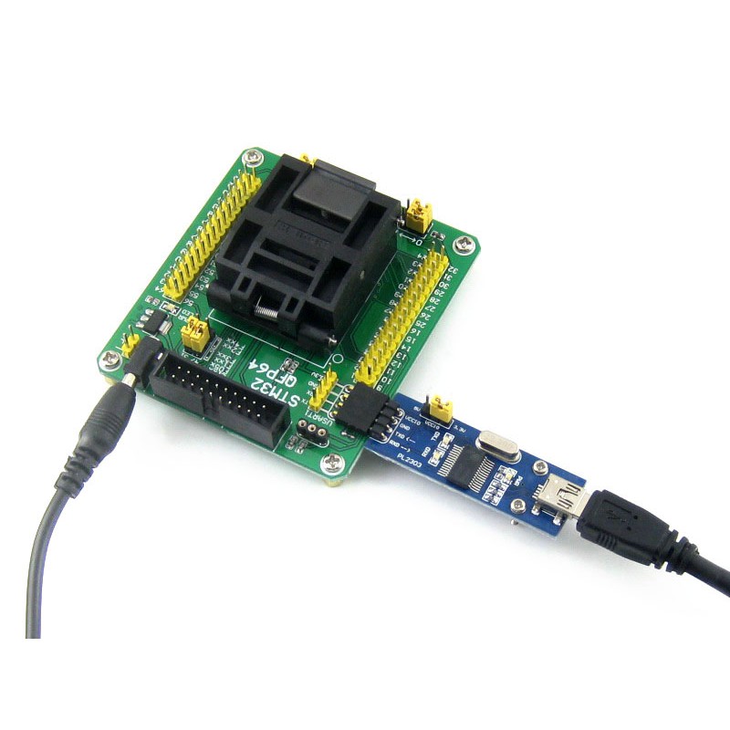 Adapter programatora STM32-QFP64
