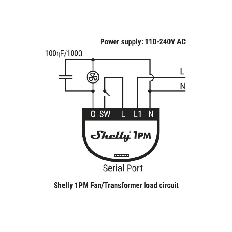 RC Snubber moduł mochłaniający energię skoku napięcia dla Shelly 1, 1PM oraz 2.5