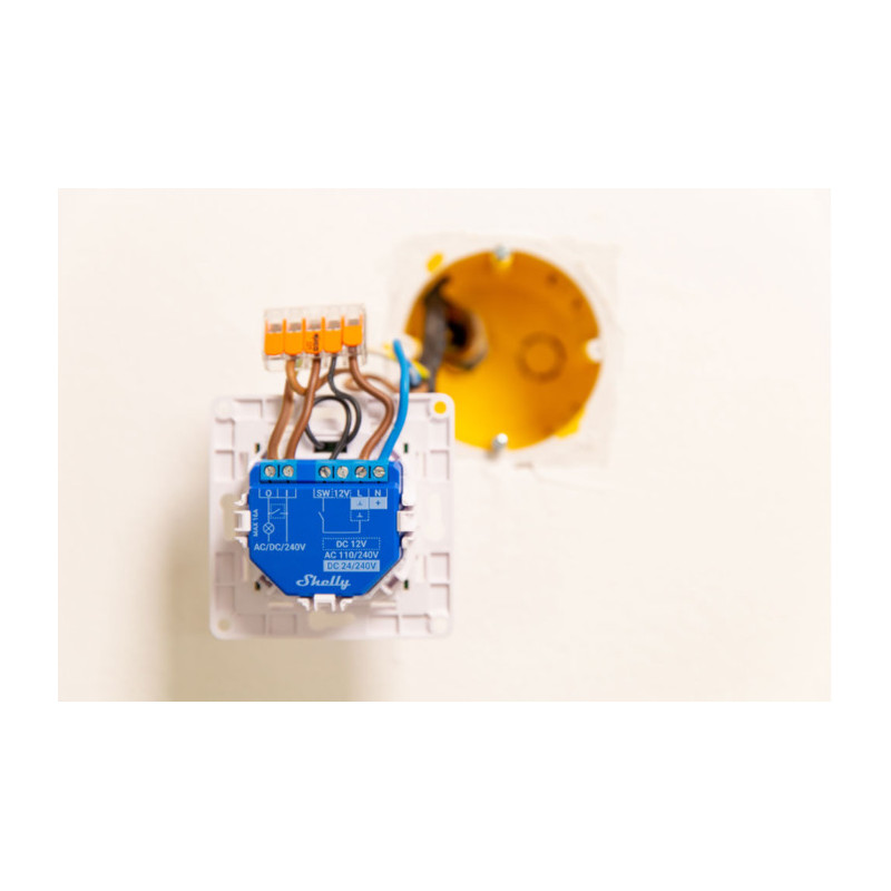 Przełącznik ścienny czteroprzyciskowy Shelly Wall Switch dla przekaźników Shelly - Biały