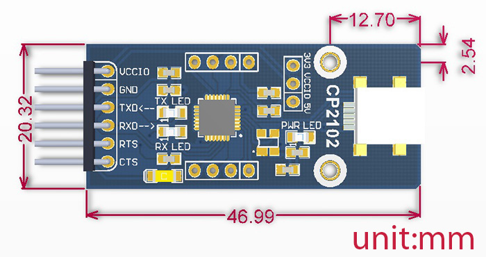 Płytka FT232 USB UART (typ C)