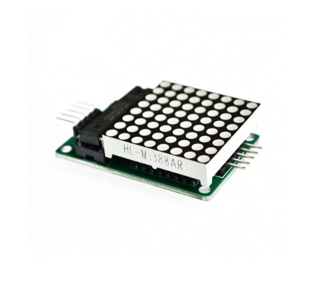 Matice 8x8 LED + ovladač MAX7219 - červená LED pro Arduino